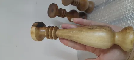 شمعدان چوبی آرام مدل 6002/F مجموعه 3 عددی بدون شمع