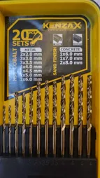 مته کبالت و الماسه کنزاکس مدل KDB-120 مجموعه 20 عددی