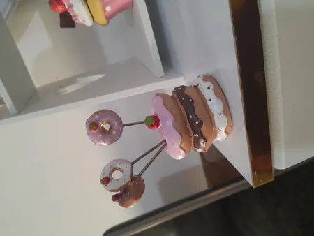 چنگال زیتون خوری طرح دونات