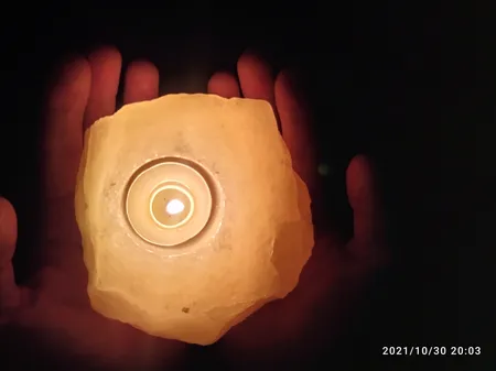 جا شمعی سنگ نمک مدل MT402