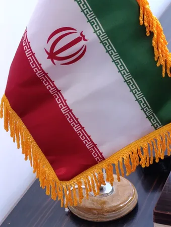 پرچم رومیزی مدل ایران