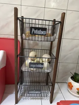 سبد سیب زمینی و پیاز مدل رویال ۳ طبقه