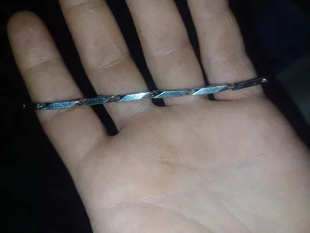 دستبند مردانه مدل اسپرت زنجیری کبریتی کد 56993