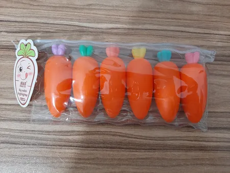 ماژیک علامت گذار مدل هویج کد 809 بسته 6 عددی