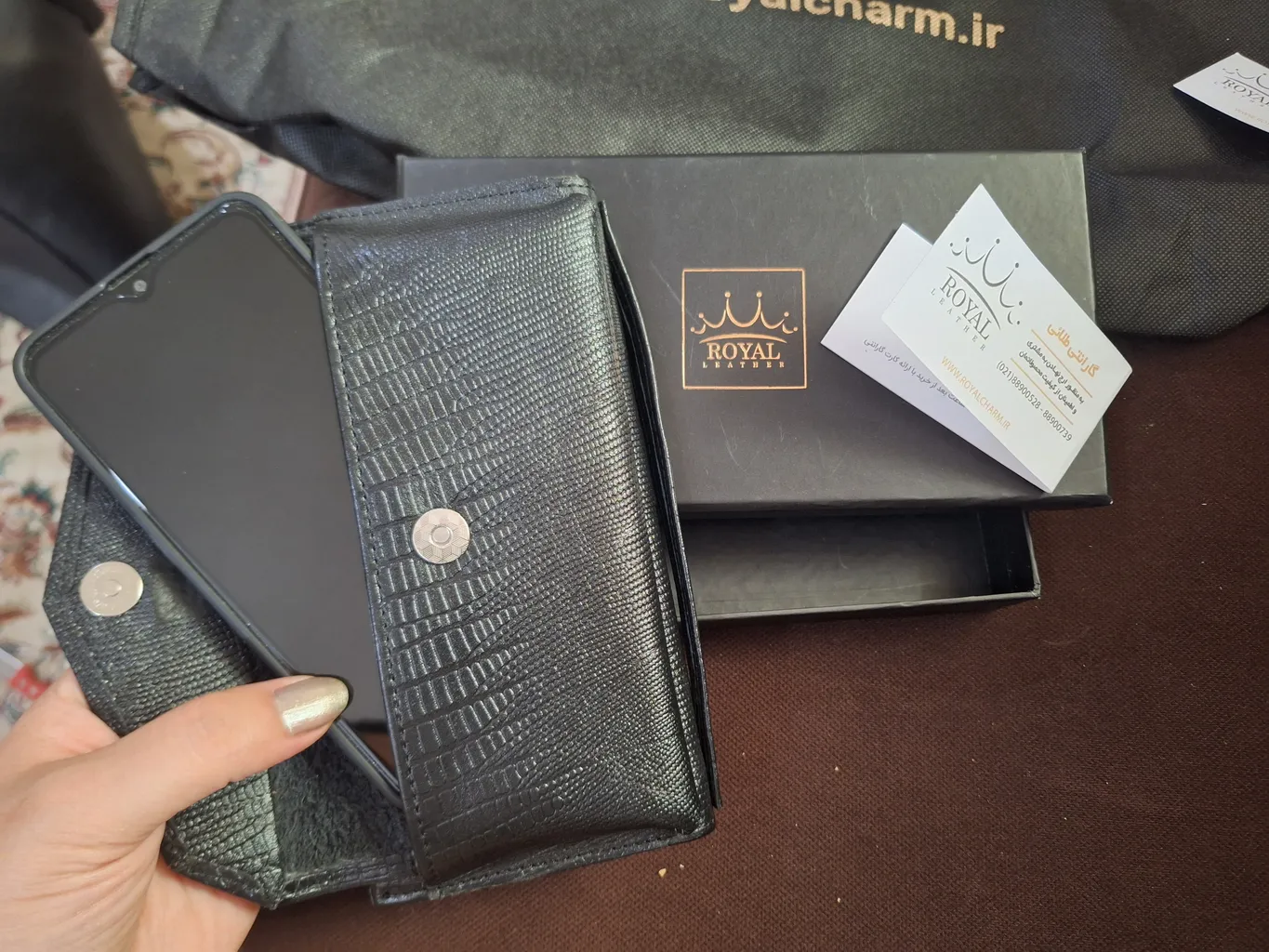 کیف پول زنانه رویال چرم مدل W11