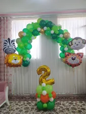 تجریه خرید مجموعه 74 عددی تم تولد مستر تم طرح حیوانات جنگل کد 2