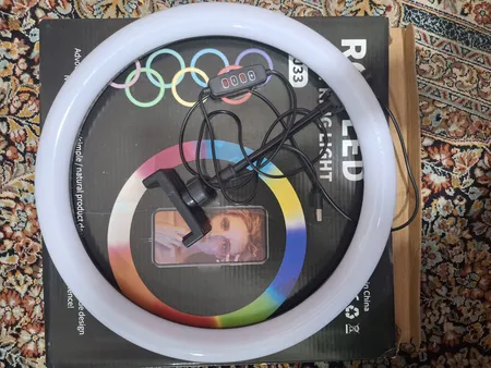 رینگ لایت مدل MJ33-RGB