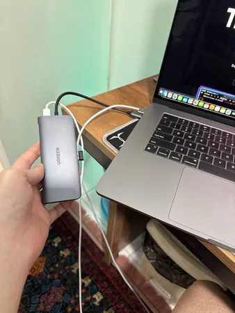 مبدل USB-C به HDMI/VGA/USB/LAN/USB-C یوگرین مدل 40873