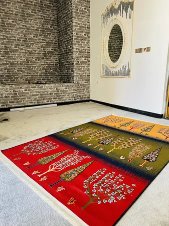گلیم ماشینی دنیای فرش مدل درخت کد 1905