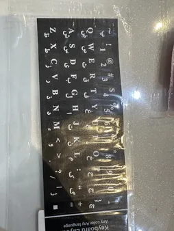 برچسب حروف فارسی کیبورد مدل D-01