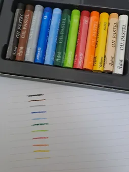 مداد شمعی 12 رنگ آریا مدل Artist کد 2601