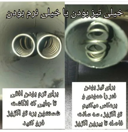 فنر سوتکش اگزوز مدل p2 مناسب برای پژو 405