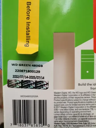 اس اس دی اینترنال SATA III وسترن دیجیتال مدل Green ظرفیت 480 گیگابایت