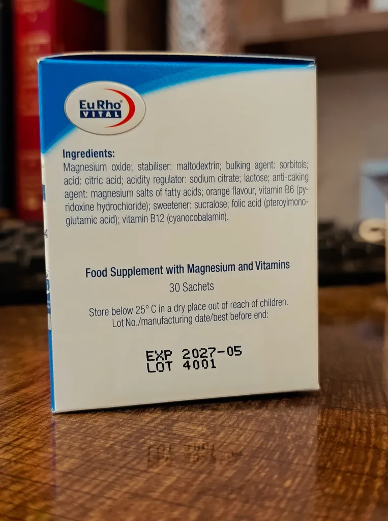 ساشه منیزیم 400 یوروویتال بسته 30 عددی