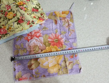 دستمال آشپزخانه مدل حوله ای نانو گلدار مجموعه 3 عددی