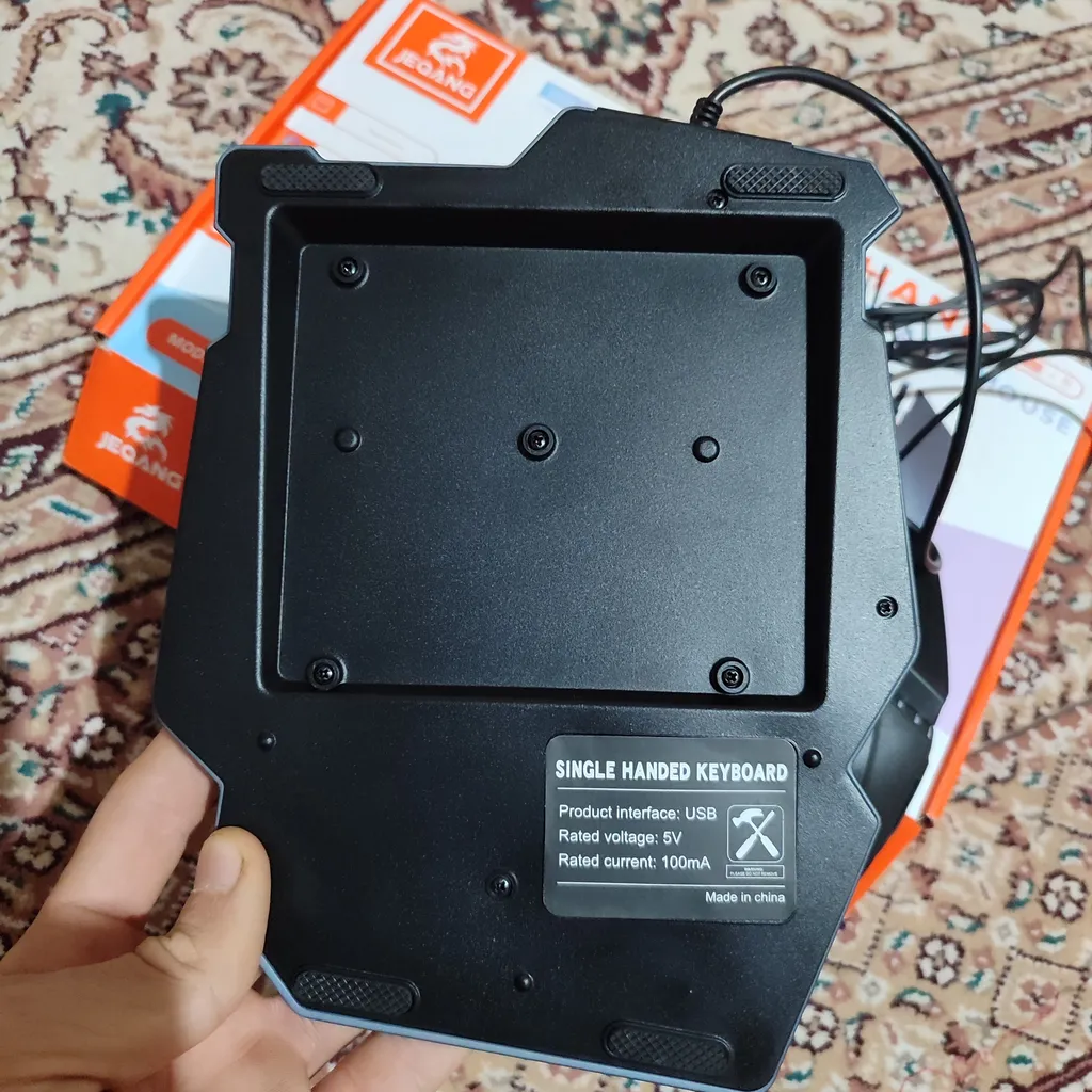 کیبورد و موس مخصوص بازی جکنگ مدل JK-913، سوییچ ممبران، Full-Size، نورپردازی LED RGB
