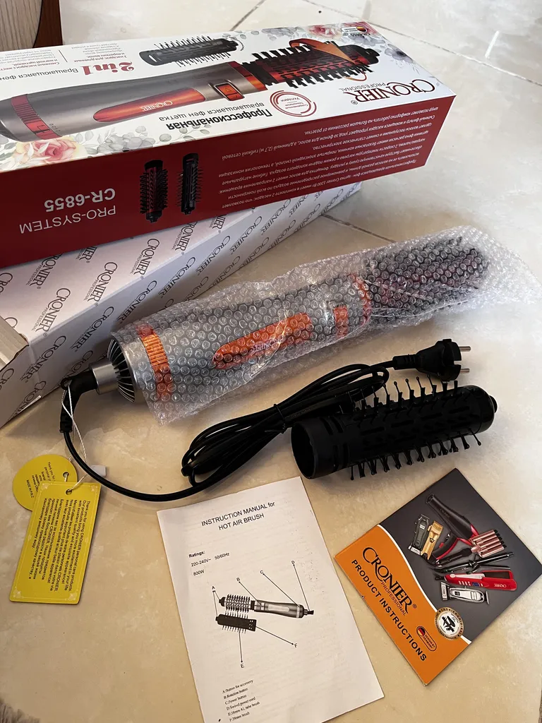 سشوار برس‌دار چرخشی کرونیر مدل CR-6855