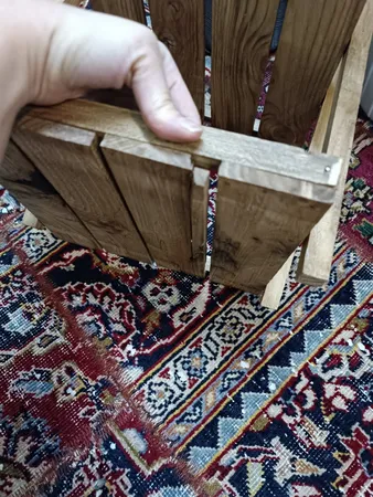 شلف رومیزی مدل دو طبقه چوبی کد 053