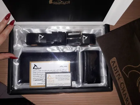 ست هدیه مردانه چرم بارز مدل DS1.nw