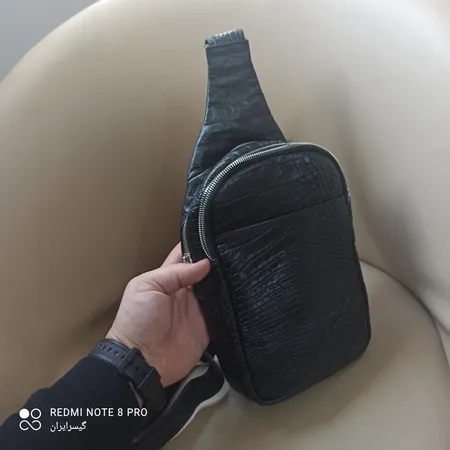 کیف رودوشی مردانه چرم بارز مدل DG65.KO