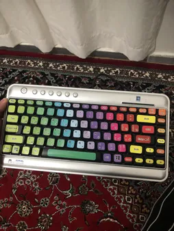 برچسب کیبورد طرح پالت کد 1 با حروف فارسی