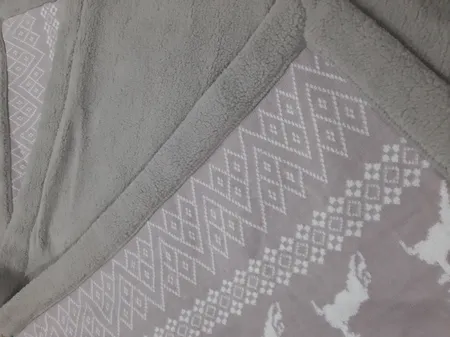 پتو مای هوم مدل بافت پشت خز دار سایز 160x210 سانتی متر