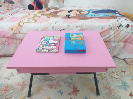 میز تحریر پایه کوتاه باکسدار سایز 70*50 (ضدخش،تاشو،تنظیم شونده ارتفاع)