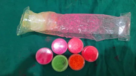 پودر پیگمنت ناخن مدل MuCLR-06 مجموعه 6 عددی