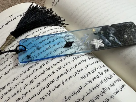 بسته کار با رزین اپوکسی فیلو باکس مدل بوکمارک اقیانوس مجموعه 30 عددی