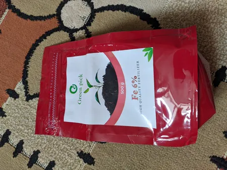 کود کلات آهن 6% گرین پیک مدل Fe500 وزن 500 گرم