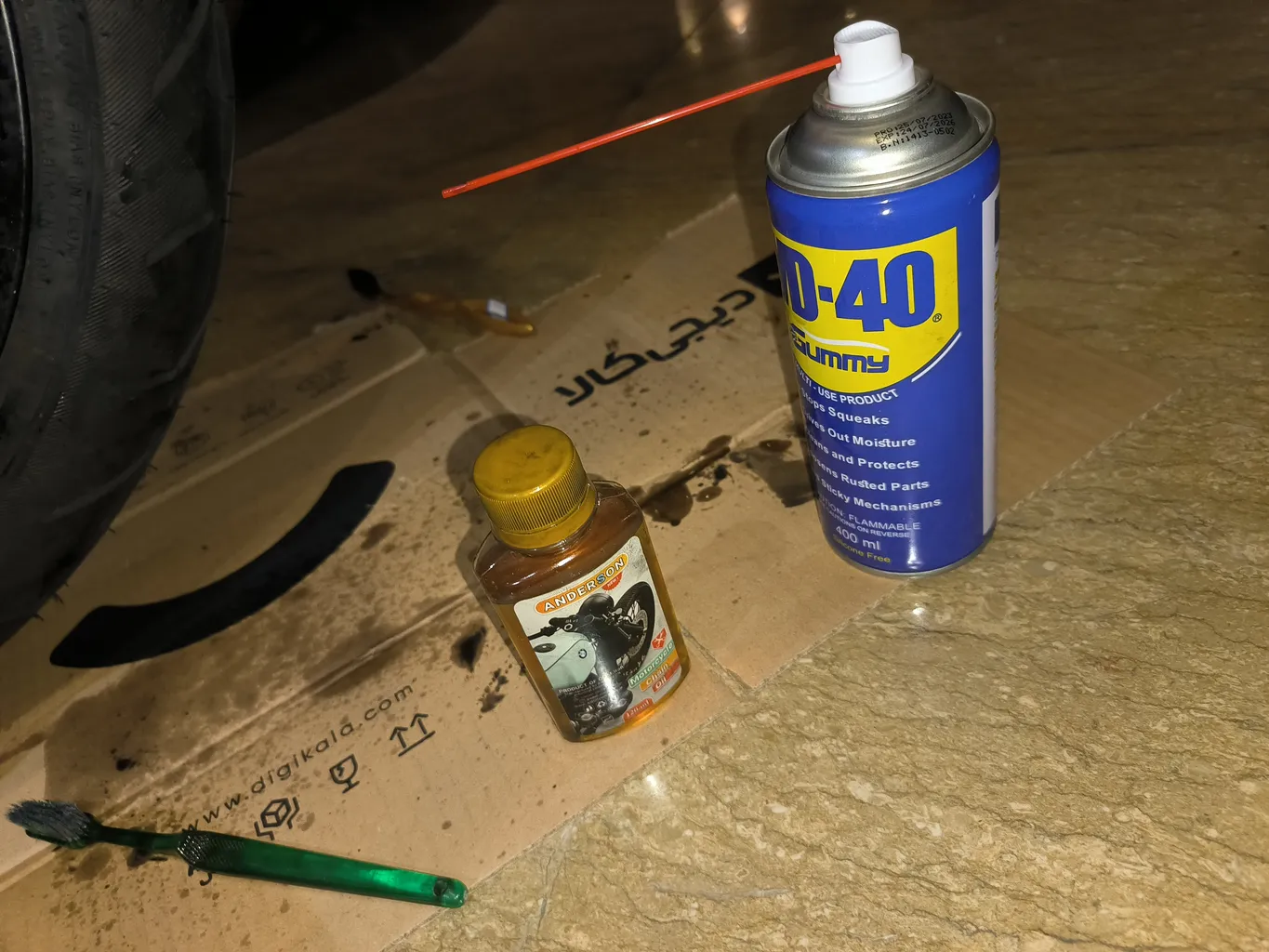 روغن زنجیر موتور سیکلت اندرسون مدل A69 حجم 120 میلی لیتر