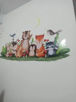 استیکر دیواری کودک راتیانا مدل جنگل حیوانات 2