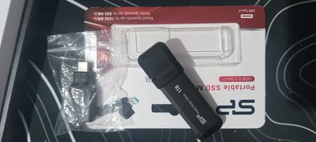 اس اس دی اکسترنال سیلیکون پاور مدل MS70 ظرفیت یک ترابایت به همراه تبدیل USBبه TYPE C