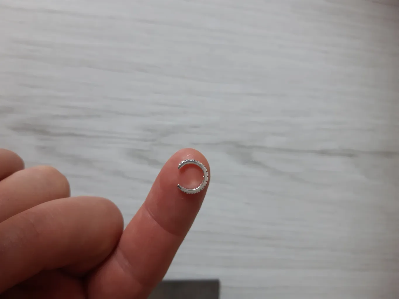 پیرسینگ نقره زنانه مدل ایرکاف لوکس کد 08