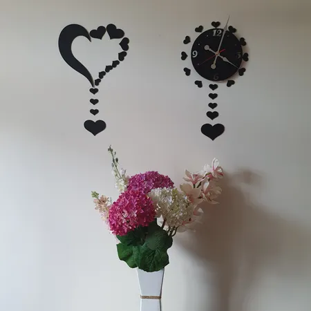 ساعت دیواری دکونوشاپ طرح قلب