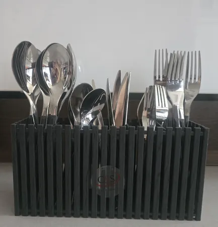 سرویس قاشق و چنگال 31 پارچه سی اند اس طرح چوبی