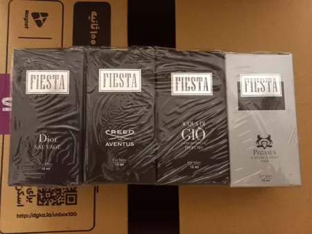 عطر جیبی مردانه فیستا مدل Alpha حجم 15میلی لیتر مجموعه 4 عددی