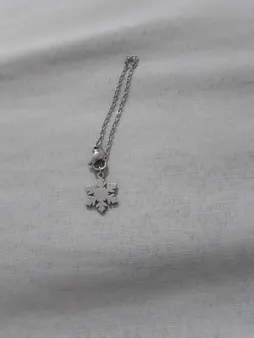 آویز ساعت زنانه طرح برف کد AS1052