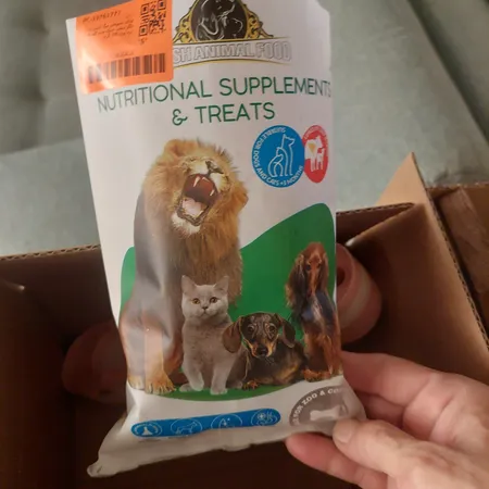 غذای تشویقی سگ ابیش مدل جگر سفید خشک شده گوساله و بره وزن 100 گرم