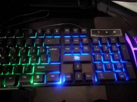 کیبورد و ماوس گیمینگ یوسیتک مدل CO 3080G، سوییچ ممبران، Full-Size، نورپردازی RGB