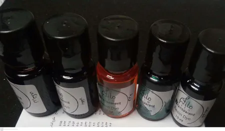 رنگ رزین فیلو مدل transparent بسته 12 عددی حجم 10 میلی لیتر