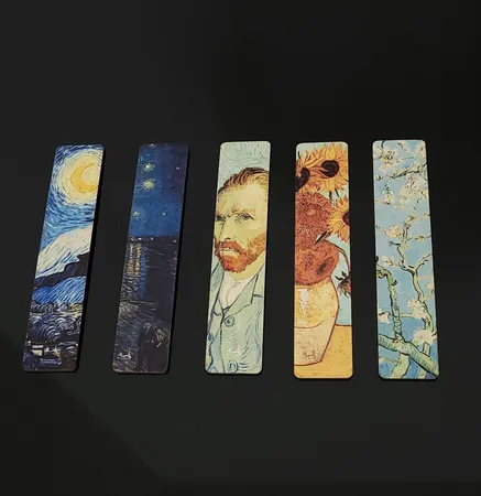 نشانگر کتاب لوکسینو مدل نقاشی های ونگوگ مجموعه 5 عددی