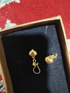 تجریه خرید گوشواره طلا 18 عیار زنانه مایا ماهک مدل ME1068 طرح قلب 3 بعدی