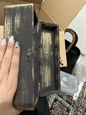 تجریه خرید جعبه هدیه چوبی مدل فانتزی طرح نوشته کد WB92