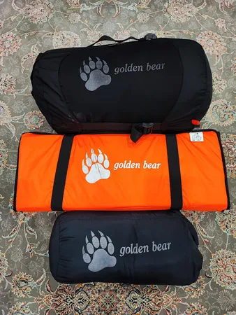 ست کیسه خواب و زیرانداز کنتال مدل gldn bear به همراه بالش