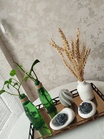 دسته گل خشک مدل خوشه گندم کد 20