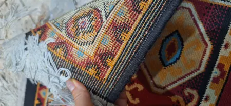 گلیم ماشینی دنیای فرش مدل نعیم کد 2008