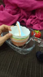 پیاله کد 1149 مجموعه 6 عددی به همراه قاشق