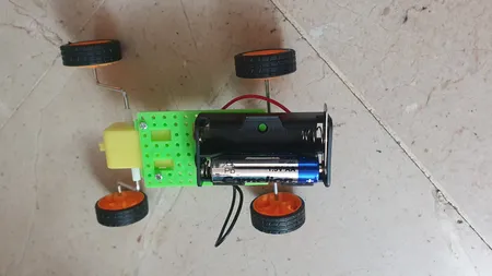 کیت آموزشی ربات چهارچرخ مدل kaki-06