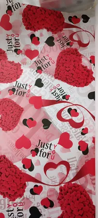 کاغذ کادو مدل قلبی Love Story1 بسته 5 عددی